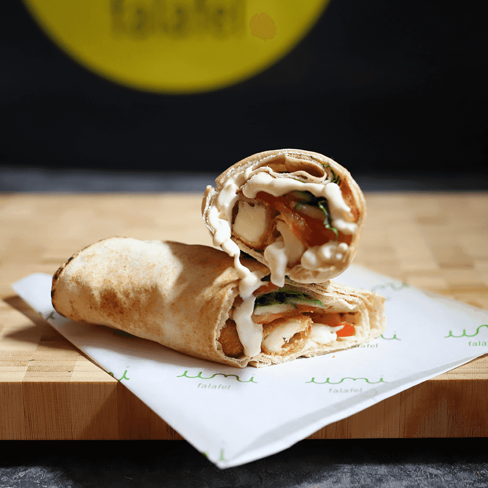 Wraps sliced for Cork catering
