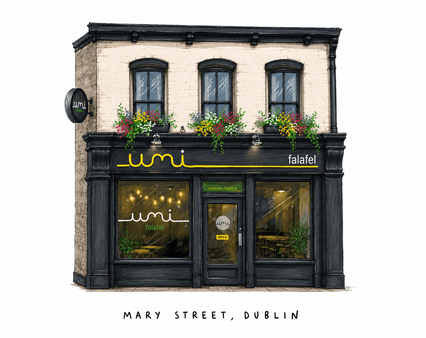 Illustration of Umi Falafel Mary Street